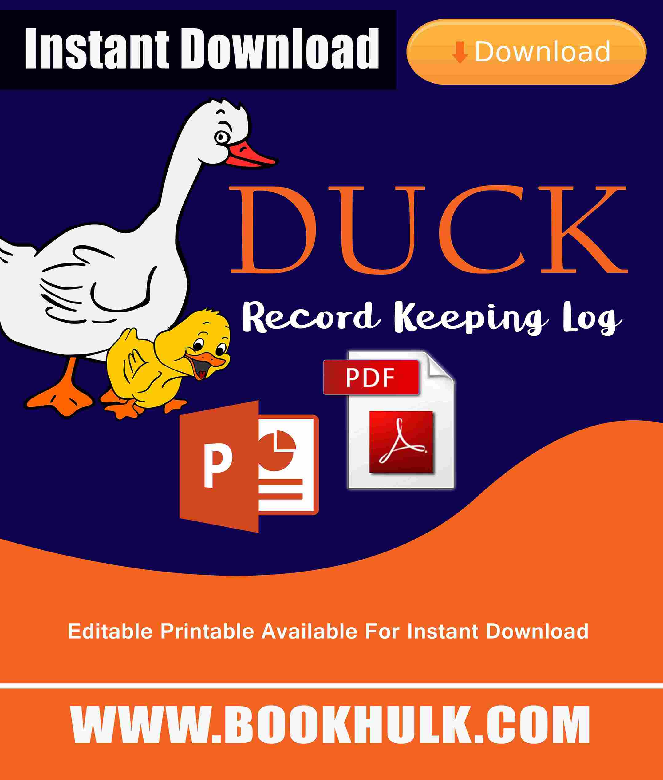 Duck Keeping Record Book PDF